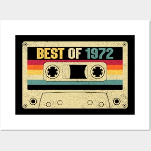 Best Of 1972 52nd Birthday Gifts Cassette Tape Vintage Posters and Art